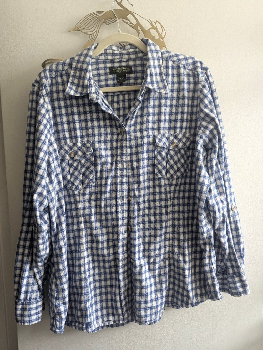 Eddie Bauer 100% cotton Long Sleeved Shirt, soft and cozy!